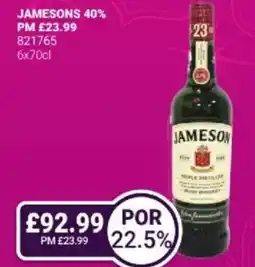 Bestway Jamesons 40% offer