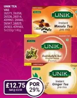 Bestway Unik tea offer