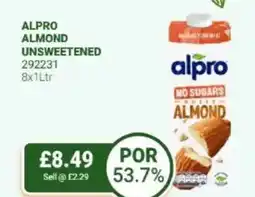 Bestway Alpro almond unsweetened offer