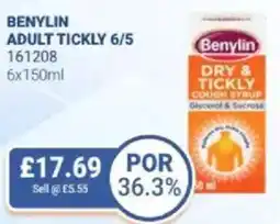 Bestway Benylin adult tickly 6/5 offer