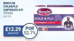 Bestway Benylin cold&flu capsules 6/5 offer