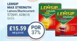 Bestway LEMSIP MAX STRENGTH Lemon/Blackcurrant offer