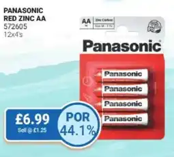 Bestway Panasonic red zinc AA offer