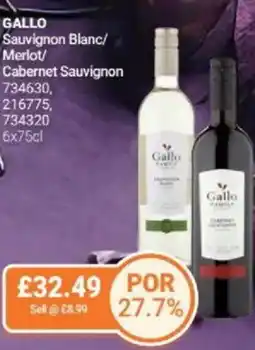 Bestway GALLO Sauvignon Blanc/ Merlot/ Cabernet Sauvignon offer