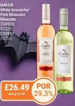 Bestway GALLO White Grenache/ Pink Moscato/ Moscato offer