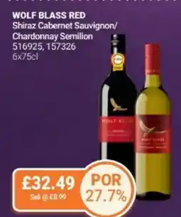 Bestway WOLF BLASS RED Shiraz Cabernet Sauvignon/ Chardonnay Semilion offer