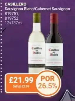 Bestway CASILLERO Sauvignon Blanc/Cabernet Sauvignon offer