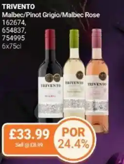 Bestway TRIVENTO Malbec/Pinot Grigio/Malbec Rose offer