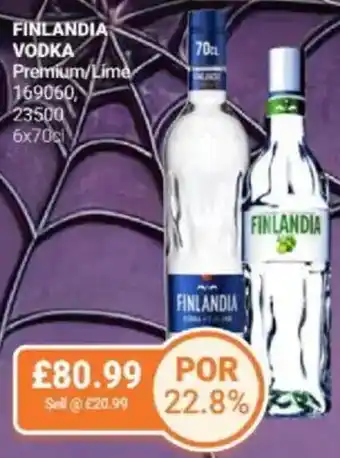 Bestway FINLANDIA VODKA Premium/Lime offer