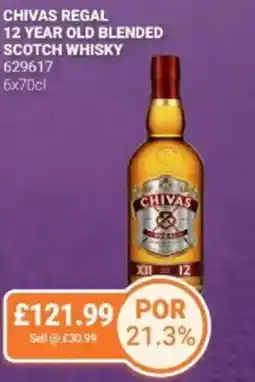 Bestway Chivas regal 12 year old blended scotch whisky offer