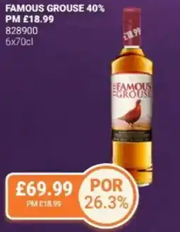 Bestway Famous grouse 40% offer