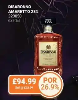 Bestway Disaronno amaretto 28% offer