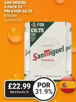 Bestway San miguel 4 pack 5% offer