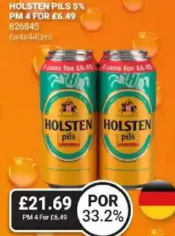 Bestway Holsten pils 5% offer