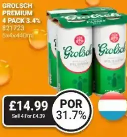 Bestway Grolsch premium offer