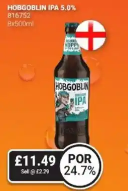 Bestway Hobgoblin ipa 5.0% offer