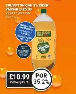 Bestway Crumpton oak 5%/cider offer