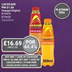 Bestway LUCOZADE Orange/Original offer