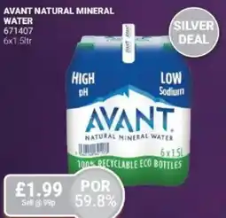 Bestway Avant natural mineral water offer