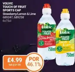 Bestway Volvic touch of fruit sports cap Strawberry/Lemon & Lime offer