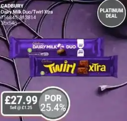 Bestway CADBURY Dairy Milk Duo/Twirl Xtra offer