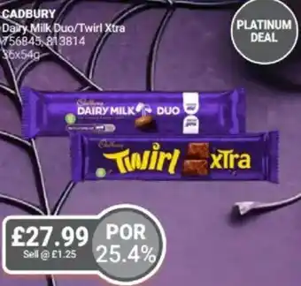 Bestway CADBURY Dairy Milk Duo/Twirl Xtra offer