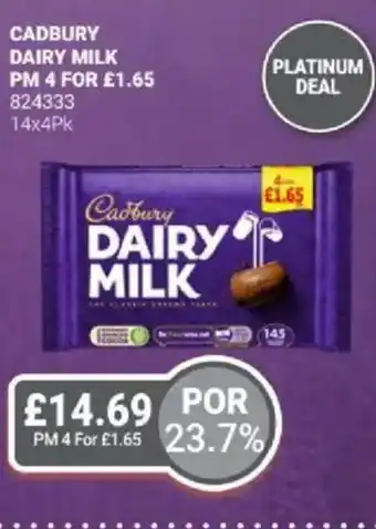 Bestway Cadbury dairy milk offer