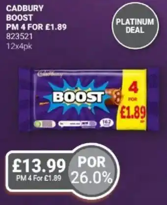Bestway Cadbury boost offer