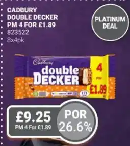 Bestway Cadbury double decker offer