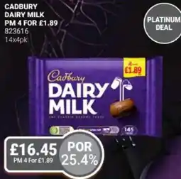 Bestway Cadbury dairy milk offer