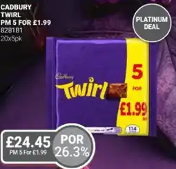 Bestway Cadbury twirl offer
