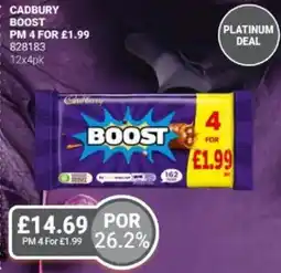 Bestway Cadbury boost offer