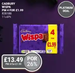 Bestway Cadbury wispa offer