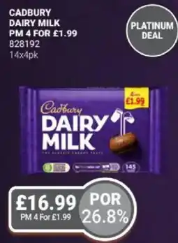 Bestway Cadbury dairy milk offer