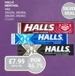 Bestway Halls menthol offer