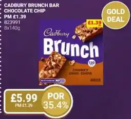 Bestway Cadbury brunch bar chocolate chip offer
