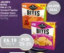 Bestway Jacob's bites Smoked Paprika/ Cheddar Onion offer
