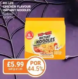 Bestway KO-LEE Chicken flavour instant noodles offer