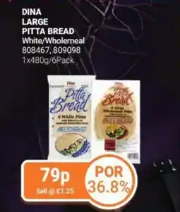 Bestway Dina large pitta bread White/Wholemeal offer