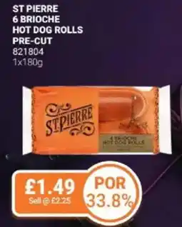 Bestway St pierre 6 brioche hot dog rolls pre-cut offer