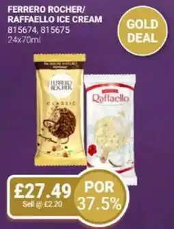 Bestway Ferrero rocher/ raffaello ice cream offer
