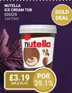 Bestway NUTELLA ICE CREAM TUB offer