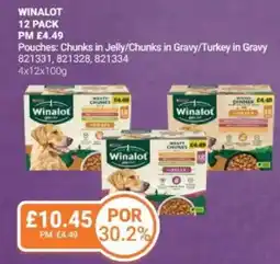 Bestway WINALOT Pouches: Chunks in Jelly/Chunks in Gravy/Turkey in Gravy offer