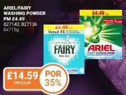 Bestway Ariel/fairy washing powder offer