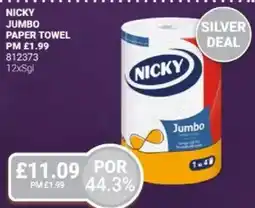 Bestway Nicky jumbo paper towel offer