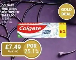 Bestway Colgate whitening toothpaste offer