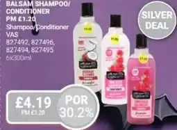Bestway Balsam shampoo/ conditioner offer