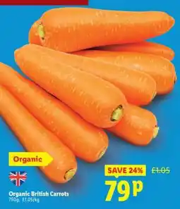 Lidl Organic British Carrots offer
