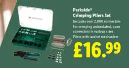 Lidl Parkside Crimping Pliers Set offer