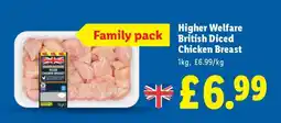Lidl Higher Welfare British Diced Chicken Breast offer
